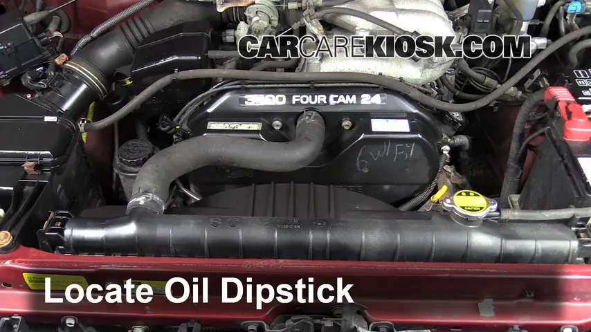 2001 Toyota Tacoma DLX 3.4L V6 Extended Cab Pickup Oil Check Oil Level